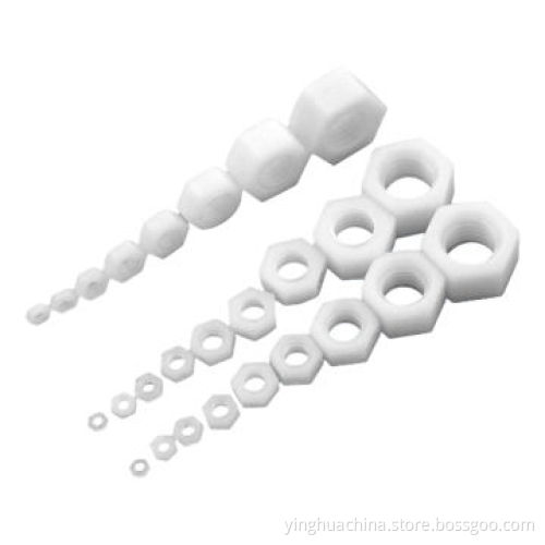 Nylon Screws/Hexagonal Nuts, Natural or Black Color, 94v-2 Fireproofing Grade